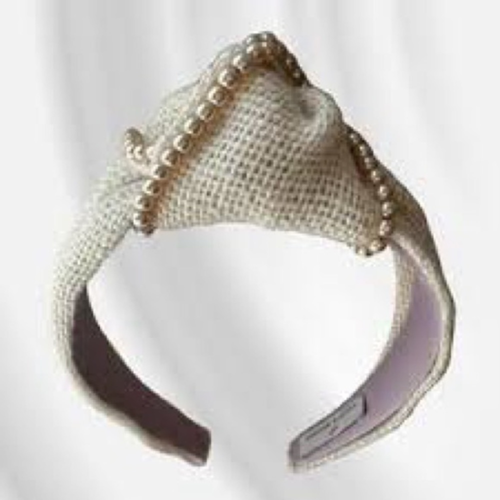 New Anthropologie headband with faux pearls